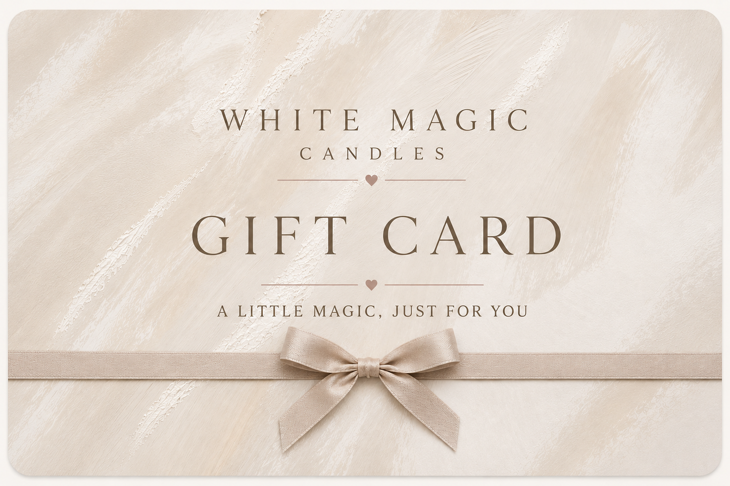 White Magic Candles Gift Card