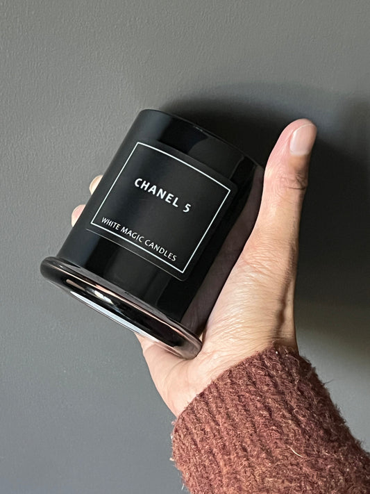 candle care for our scented Soy candle in a black jar