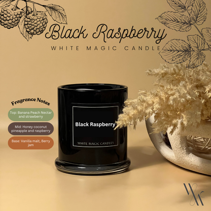 Black Raspberry Scented Soy Candle