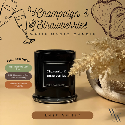 Champaign & Strawberries Scented Soy Candle