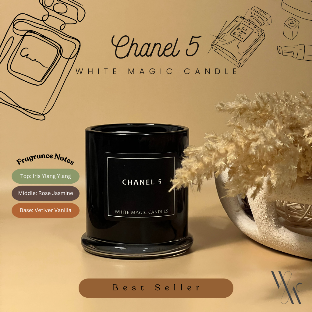 Chanel 5 Scented Soy Candle