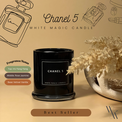 Chanel 5 Scented Soy Candle