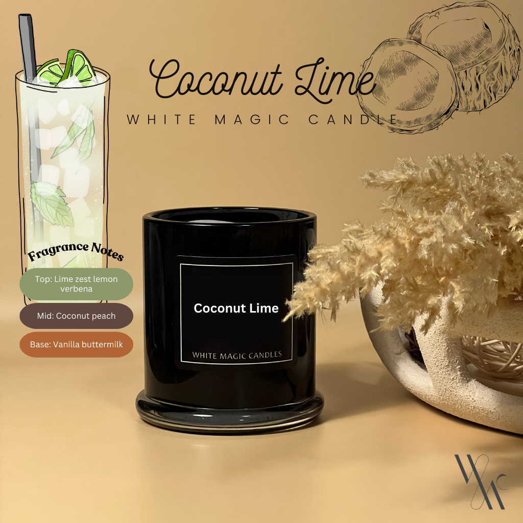 Coconut Lime Scented Soy Candle