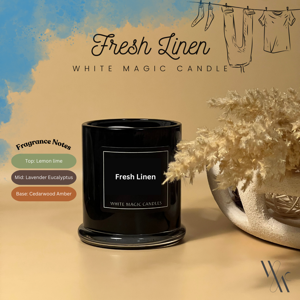 Fresh Linen Scented Soy Candle