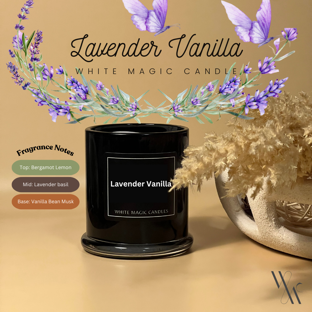 Lavender Vanilla Scented Soy Candle